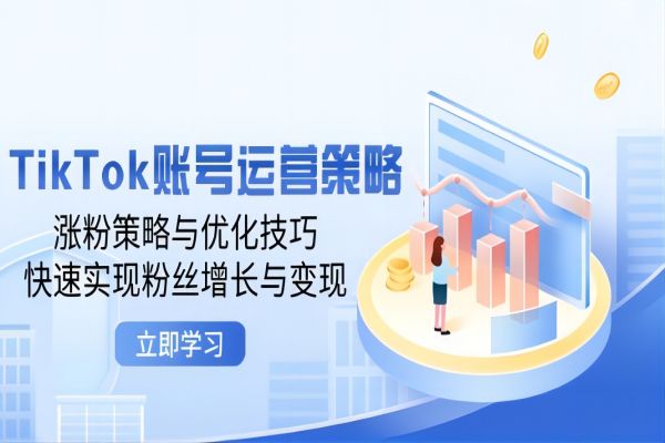 【1002】TikTok账号运营策略：涨粉策略与优化技巧，快速实现粉丝增长与变现