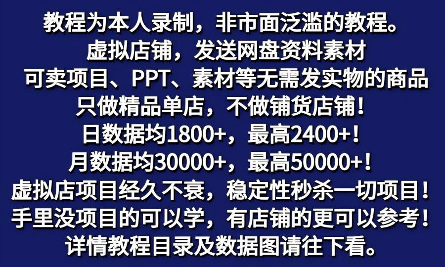 【1258】拼多多虚拟店铺项目，电脑挂机自动发货，单店日利润300+2