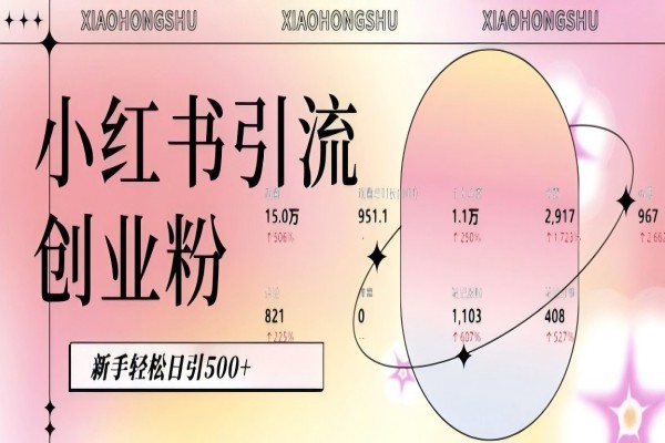 【2173】小红书私域引流无脑操作法：AI生成内容，粉丝自动转化，新手轻松日引500+创业粉