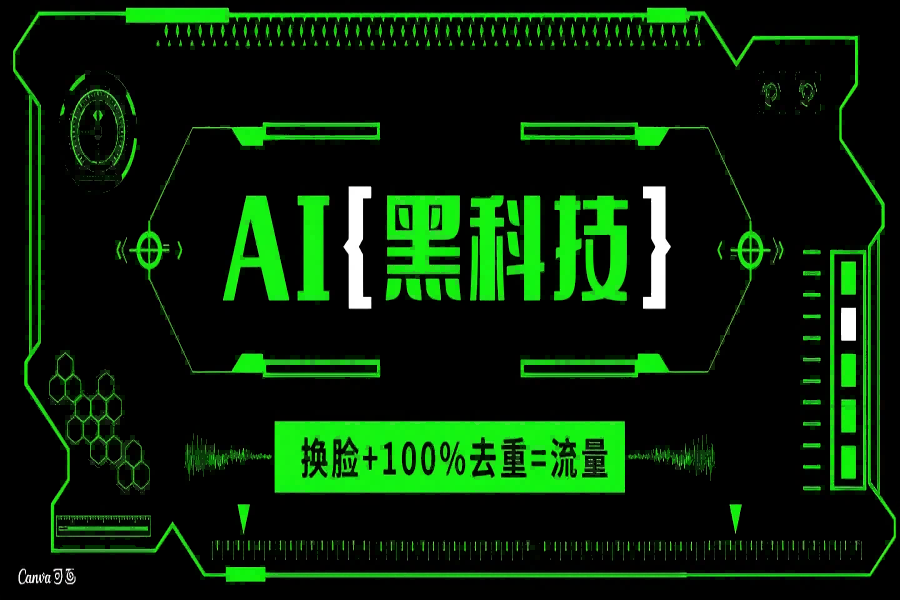 【2260】AI视频换脸软件，无缝衔接100%过原创技术，搬运打s粉必备