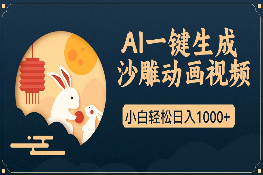 【2528】AI一键生成沙雕动画，一条视频播放17w+，轻松日入1000+